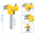 thumbnail image 4 of Groove Router Bit 3 Dientes Ajustable En Forma De T Cortador De Carpintería Kearding HA036614-00, 4 of 5