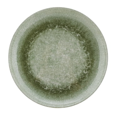 Better Homes and Gardens Ecochoice Bamboo & Melamine Dinner Plate, Green Reactive Glaze, 10.75 Inch