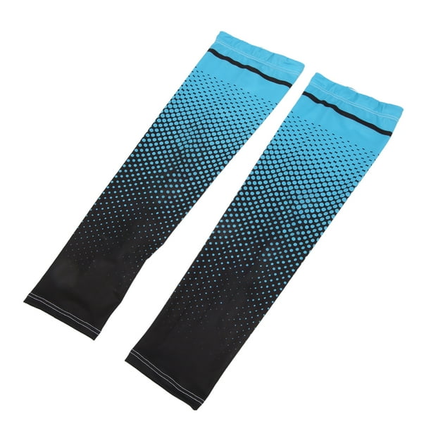 Mangas para brazos Protección solar Elástica Transpirable Absorción de humedad fresca Tamaño libre Mangas para el sol para deportes Ciclismo Viajes Azul claro YUNYI BRAND Deportes
