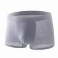 thumbnail image 5 of 4Pcs Men's Ice Silk Mesh Breathable Underpants Bamboo Boxer Briefs, Box Hero Bamboo Boxers Men Shorts-For All-Day Comfort, 5 of 10
