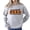 Gray Sweatshirt, variant on Basketball Mama Sweatshirt for Women Orange Checkered Basketball Mom Sweater Gray Sweatshirt Adult Medium