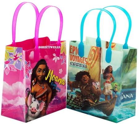 Moana and Maui 12 Authentic Licensed Party Favor Reusable Small Goodie Gift Bags 6