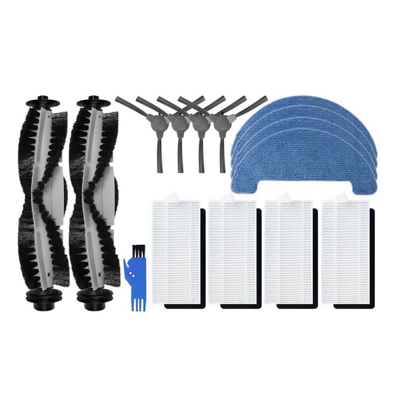 Kit De Repuestos Para Robot Aspirador Venga VG RVC 3000 - Cepillos Laterales, Filtros, Paños De Fregona Y Cepillo Rodante