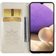 thumbnail image 2 of for Samsung Galaxy A05S Wallet Case for Women, Glitter Bling Diamond PU Leather Folio Cover with Card Slot & Wrist Strap Phone Case for Samsung Galaxy A05S Owl Gold, 2 of 18