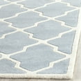 thumbnail image 3 of SAFAVIEH Chatham Franklin Geometric Wool Area Rug, Blue/Ivory, 2' x 3', 3 of 7