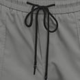 thumbnail image 6 of Chiccall Mens Casual Cargo Pants Stretch Elastic Waist Drawstring Tapered Open Bottom Jogger Sweatpants with Pockets, 6 of 7