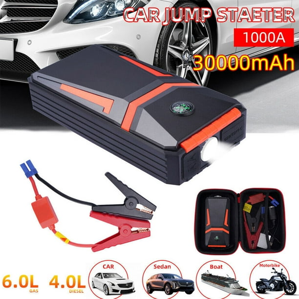 Xhy 30000mAh Car Jump Starter Portable Battery Pack Booster Jumper Box