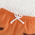 thumbnail image 5 of ZACPNCV Boys Two Piece Sets Short Sleeve Tshirts and Drawstring Shorts With Pockets Summer Outfits Orange 12-18 Months, 5 of 9