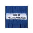 thumbnail image 3 of Men's Mitchell & Ness Royal Philadelphia 76ers Hardwood Classics Team Swingman Shorts, 3 of 3