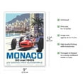 thumbnail image 2 of 1965 Monaco Grand Prix - Vintage Racing Poster by Michael Turner - Master Art Print (Unframed) 9in x 12in, 2 of 4
