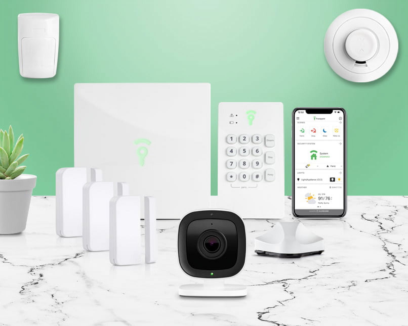 Frontpoint Home Security System Home Shield Piece Kit 24/7