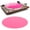 Transparent Pink, variant on NFTIGB Acrylic Turntable Platter Mat for 12 Inch Vinyl Record Players, Low Noise Slipmat, Transparent Pink