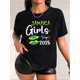 thumbnail image 1 of Camiseta gráfica Jamaica Girls Trip (51,43 m, ligera) - Estampado vibrante de amor y labios, cuello redondo informal, manga corta, algodón transpirable, lavable a máquina - Elegante top de verano negr, 1 of 7