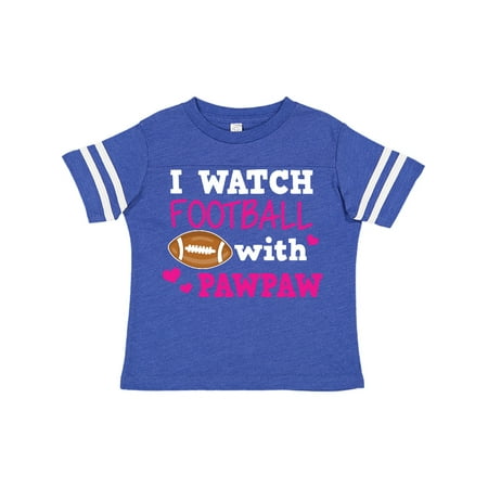 

Inktastic I Watch Football with My Pawpaw Gift Toddler Toddler Girl T-Shirt