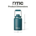 thumbnail image 4 of RTIC Half Gallon Ceramic Lined Insulated Outback Water Bottle Jug, Leak Proof, Marine, 4 of 8
