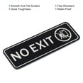 thumbnail image 4 of Unique Bargains No EXIT Sign 9'x3' Self Adhesive Door Sticker Mounting Strips Black, 4 of 6