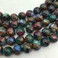 thumbnail image 5 of K-KED Multi-Color Mosaic Quartz Smooth Round Beads 6mm 8mm 10mm 12mm 15.5" Strand-10 mm, 5 of 6