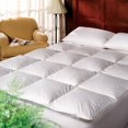 thumbnail image 2 of 1221 Bedding  Cotton 3-inch Down Alternative Fiber Bed Mattress Topper - White King, 2 of 2