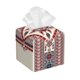 thumbnail image 1 of Balery Fashion Tatreez Porta Pañuelos de Cuero con Estampado – Funda Moderna Cuadrada para Caja de Pañuelos, Dispensador 5x5x5'', 1 of 7