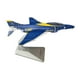 thumbnail image 3 of Avión de combate a escala 1:144 con soporte de exhibición, fabricado en aleación de simulación. azul, 3 of 9