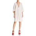thumbnail image 1 of Elizabeth and James Womens Solid Tunic Dress, White, Large, 1 of 1