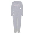 thumbnail image 3 of Women's Solid Color Autumn Winter Fashion Sports Casual Printed Long Sleeve Two Piece Set Snowmobile Pants Women All Two Piece Set for Women Snow Pants Womens Bib Women Overalls Winter Women Suits for, 3 of 4