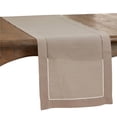 thumbnail image 1 of SARO 6308.T1690B 16 x 90 Po Classique Oblongue Ourlet Border Table Runner Tan, 1 of 1