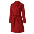 thumbnail image 2 of Vedolay Tops Women's Coat for Work Casual Open Front Long Sleeve Work Office Jackets,Red XXL, 2 of 5