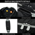 thumbnail image 3 of Sac de Sport Extra Grand 105 L 32,5 Pouces Bagage Léger pour Voyage - Noir, 3 of 7