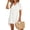 Short Sleeve-White, variant on Shine Up Women Cover-up Shirt Tassel Swimsuit Beach Swimwear Summer Bathing Suit Dress