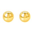 thumbnail image 1 of 14k Yellow Gold Round Stud Earrings (6.0 mm), 1 of 2