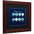 thumbnail image 2 of Trademark Fine Art "Moon Phases" Canvas Art by Lisa Powell Braun, Black Matte, Wood Frame, 2 of 4