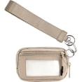 thumbnail image 1 of Cartera Iris xinyu para mujer Con llavero 5,9 x 3,5 pulgadas caqui, 1 of 6