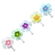 thumbnail image 2 of 5 piezas de adornos florales pequeños para salpicadero de coche, decoración floral con cabezal móvil., 2 of 7