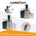 thumbnail image 5 of Casabay 700W Juicer Machine, Large Feed Chute Juicers Machine with Adjustable Speeds, 18000 RPM Max, Stainless Steel & Easy Clean Detachable Parts, Silver, 5 of 9