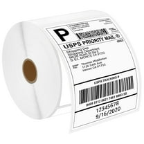 GREENCYCLE 1 Roll (500 Labels/Roll) 4 x 6 inch Direct Thermal Paper Label Shipping Address Barcode Labels Compatible for Zebra, Rollo and Most Other Thermal Label Printers