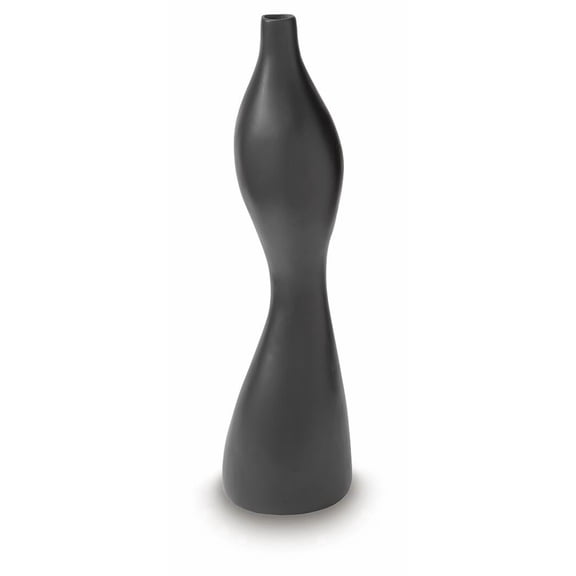 Signature Design by Ashley Judsen 18" Vase, Black Modern Minimalist Decor