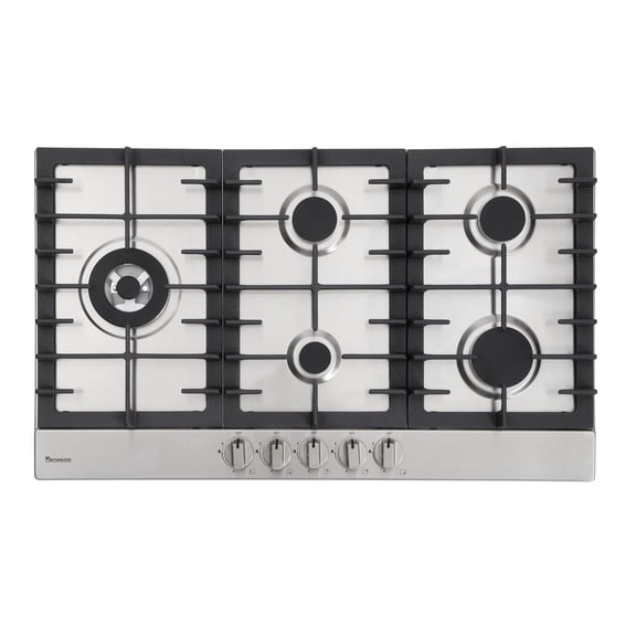 Rangaire RCG341S 34" Gas Cooktop - Stainless Steel, Sealed Burners, Cast Iron Grates, Die Cast Metal Burner Controls