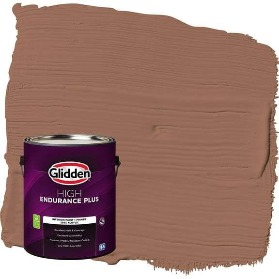 Glidden HEP Prairie Fire / Beige Eggshell Interior Paint with Primer, 1 Gallon