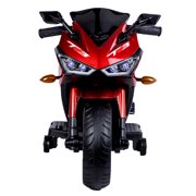 SaveJoy 12V Kids Motorcycle,Ride on Toys for Boy Girl, Red