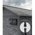 Inlife Dual Solar Panel 12in Duct 200 CFM Ventilation Fan 45Db, 3000 RPM for Chicken Coop - Black
