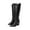 BLACK-PU, variant on Women's Western Pointed Toe High Heel Boots