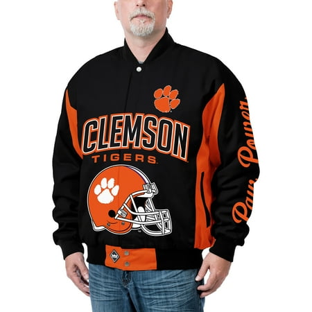 Clemson Tigers Top Dog Cotton Twill Full-Zip Jacket - Black