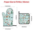 thumbnail image 2 of Sikiie Christmas Winter Animals Oven Mitts and Pot Holders, Silicone Oven Gloves, Heat Resistant Oven Mitts 4Pcs Set, 2 of 6