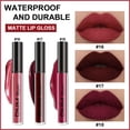 thumbnail image 3 of Ensemble de 3 Rouges à Lèvres Liquides Mats Rouges Foncés Violets 24 Heures, DNM Rouge à Lèvres Mat Teinture à Lèvres Longue Durée 24 Bavures Brillant à Lèvres Imperméable Ensemble Cadeau Rouges à Lèvres Mats Liquide Maquillage Femmes Rouge à Lèvres 06, 3 of 5