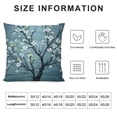 thumbnail image 5 of YINGXI Throw Pillow Cushion Cover, Branches Pale Japanese Spring Form, Decorative Square Accent Pillow Case,Blue 24x24in, 5 of 5