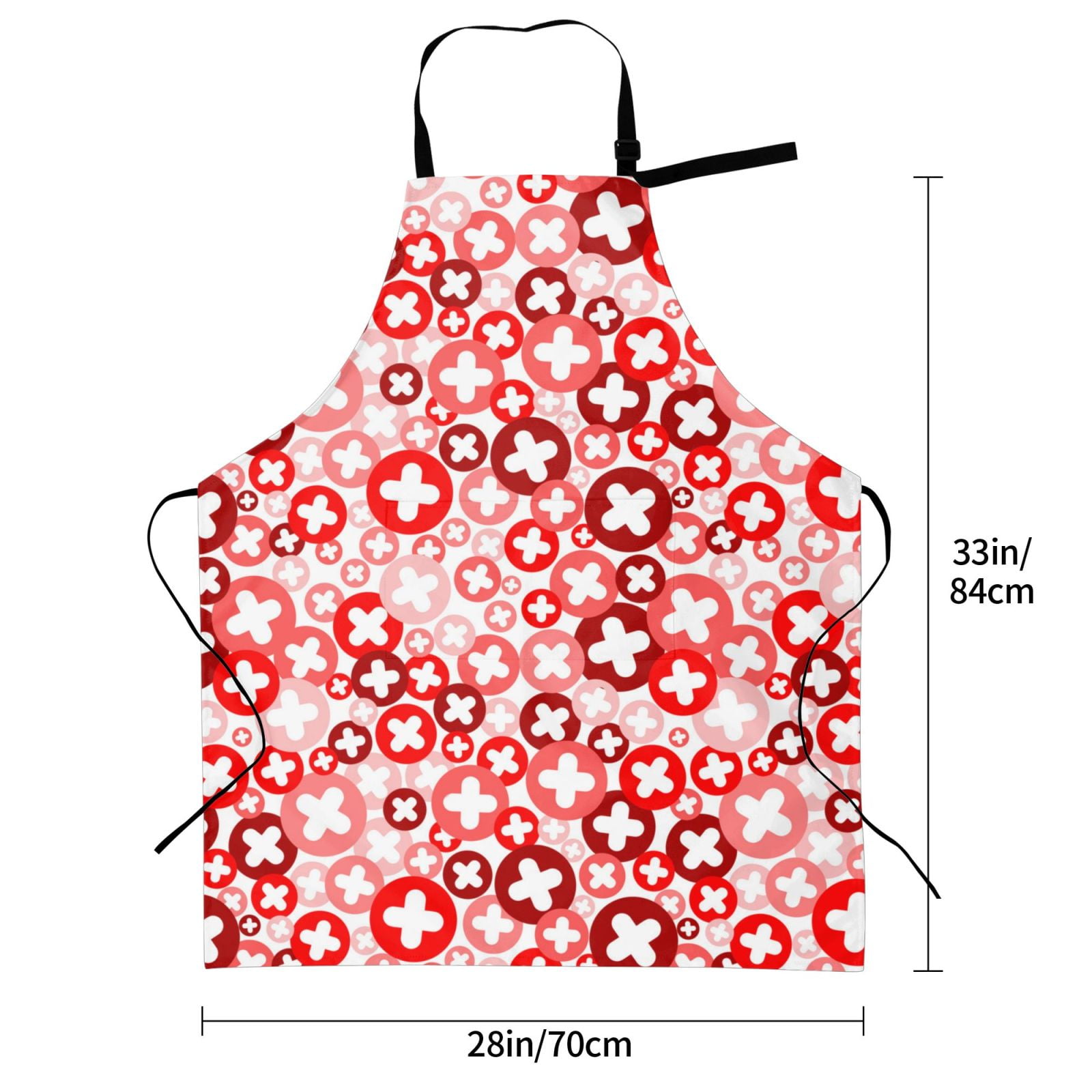 Kdxio Plus Cross Apron with Pockets Adjustable Kitchen Aprons for Men Women Waterproof Aprons for Cooking,Drawing,Crafting, Baking Household Cleaning