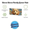 thumbnail image 2 of Cavapoo Dog Art Nouveau Metal Novelty License Plate, 2 of 7