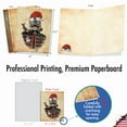 thumbnail image 2 of 10 Merry Christmas Note Cards Pack (4 x 5.12 Inch) - CHRISTMAS STEAMPUNK CATS M6554XSB, 2 of 6