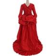thumbnail image 6 of Women's Draula red dress Lady's Victorian Bustle Dress, 6 of 7